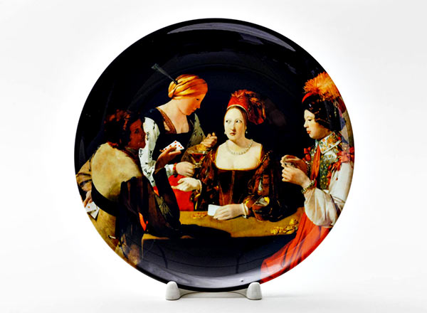 Декоративная тарелка Жорж де Латур Шулер с бубновым тузом