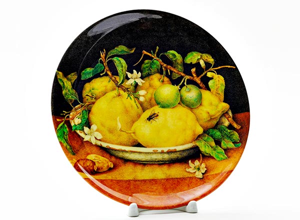 Декоративная тарелка Джованна Гарцони Натюрморт с чашей лимонов