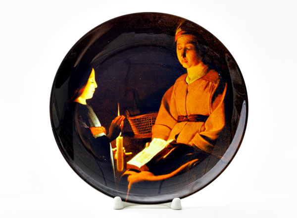 Декоративная тарелка Жорж де Латур Воспитание Марии