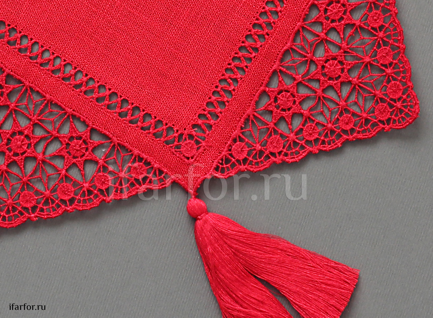 Крестецкая строчка Салфетка Красная 19*19