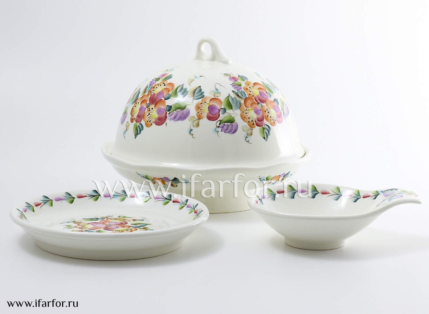 Set for pancakes Sunday 6 person/ 13 items | Imperial porcelain .