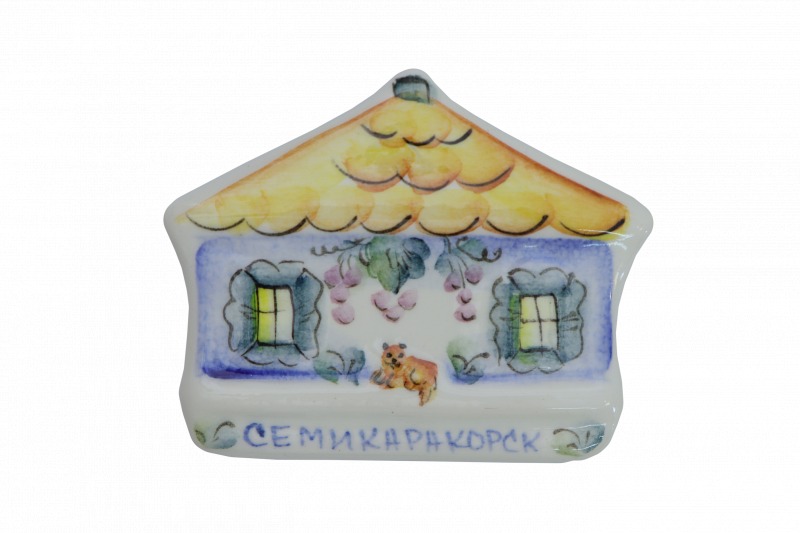 Магнит «Домик» Керамика. 80 x 10 мм.