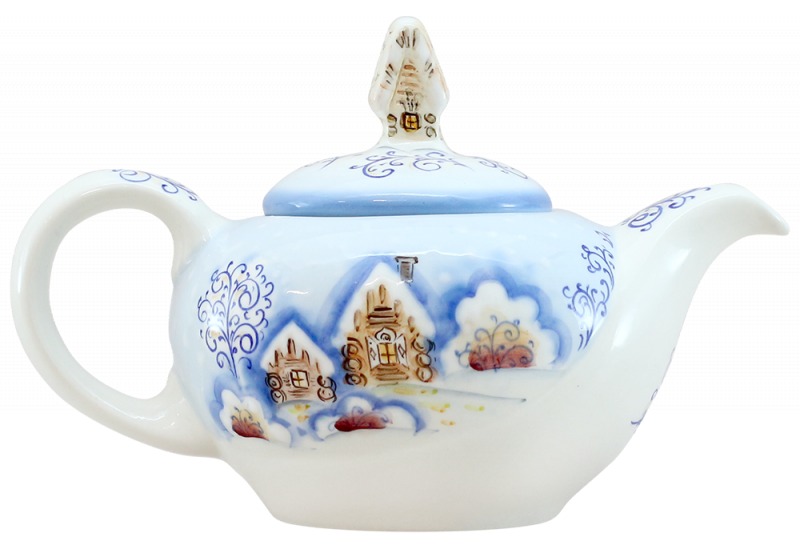 Чайник «Зимняя сказка» Керамика. 225 x 140 мм.