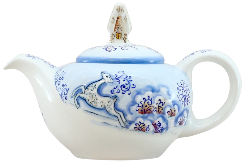 Чайник «Зимняя сказка» Керамика. 225 x 140 мм.