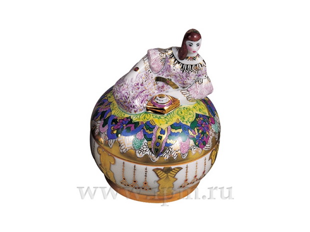 Туалетная коробочка Гостья I Дама в лиловом платье
