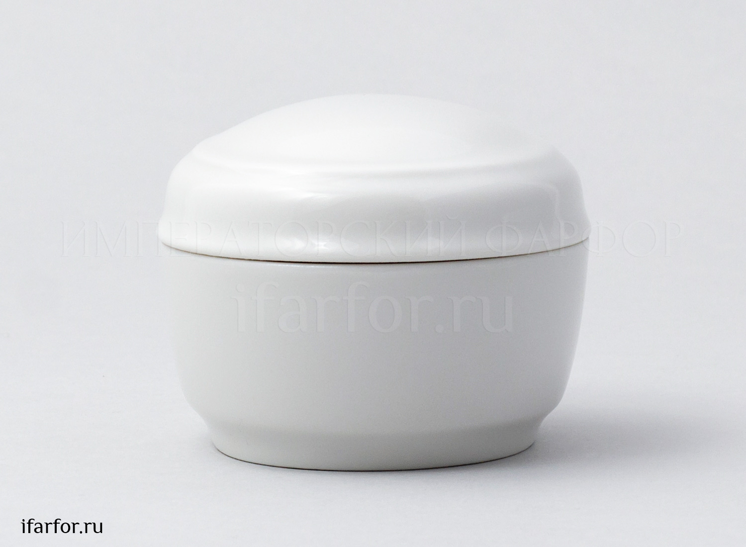 Туалетная коробочка Овальная Белый н/к