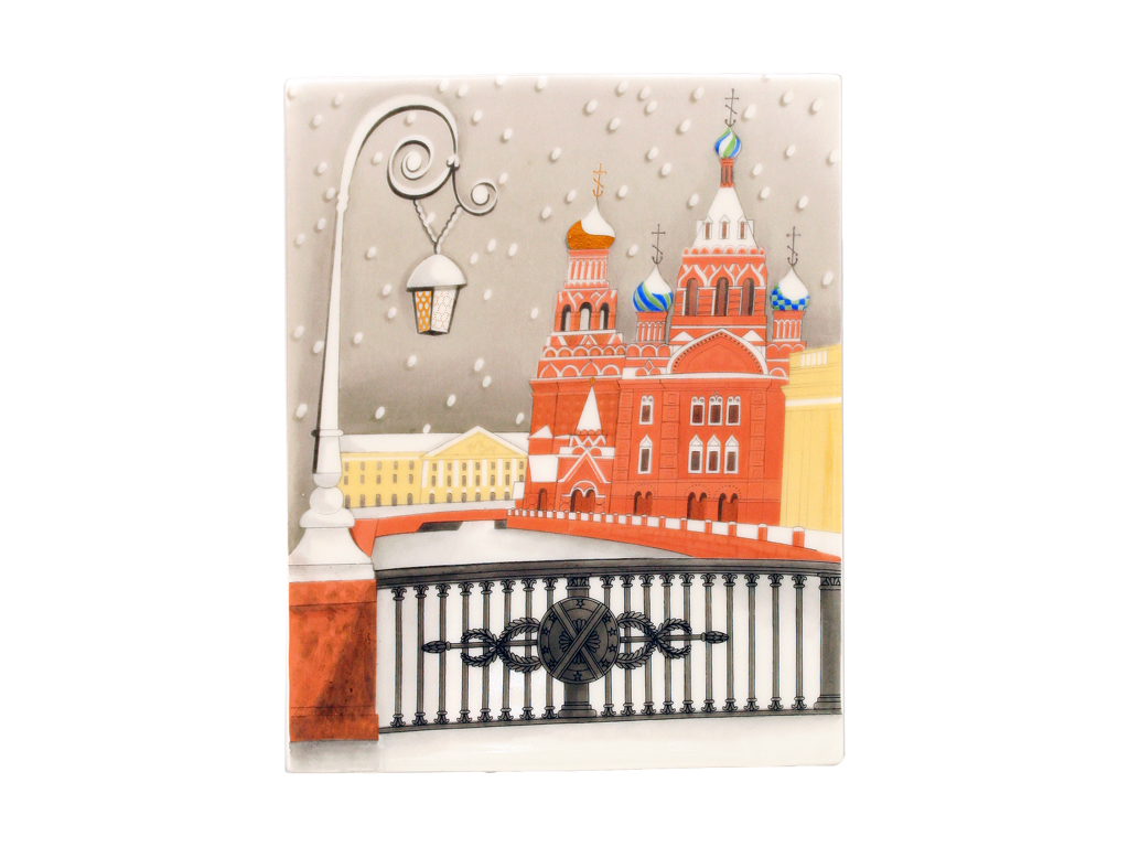 ПЛАСТ 195*160*6 Прямоугольная Зимний Петербург