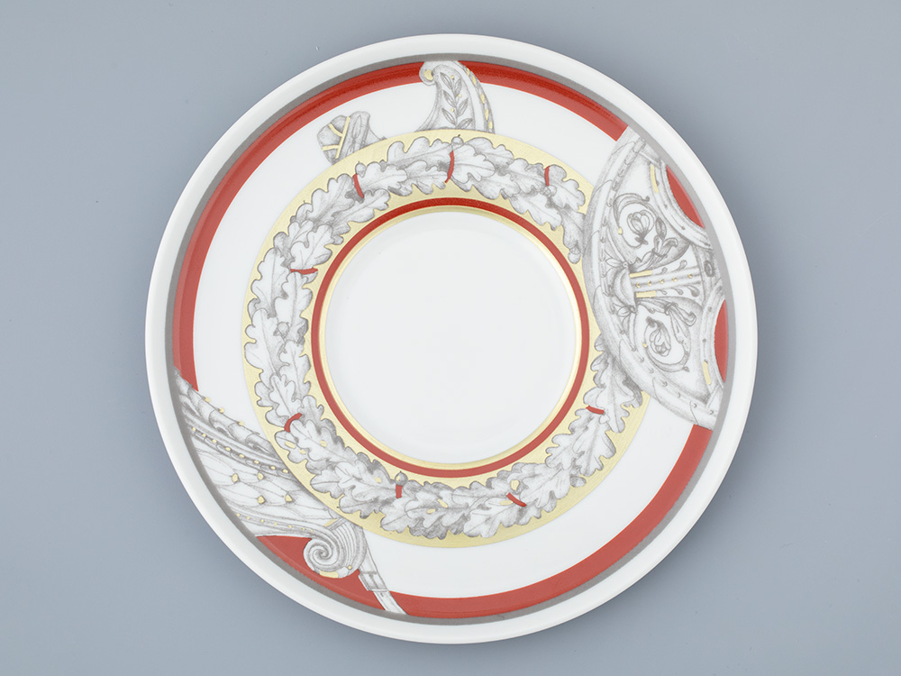 Бокал с блюдцем «Полководцы России Александр Суворов» Твердый фарфор