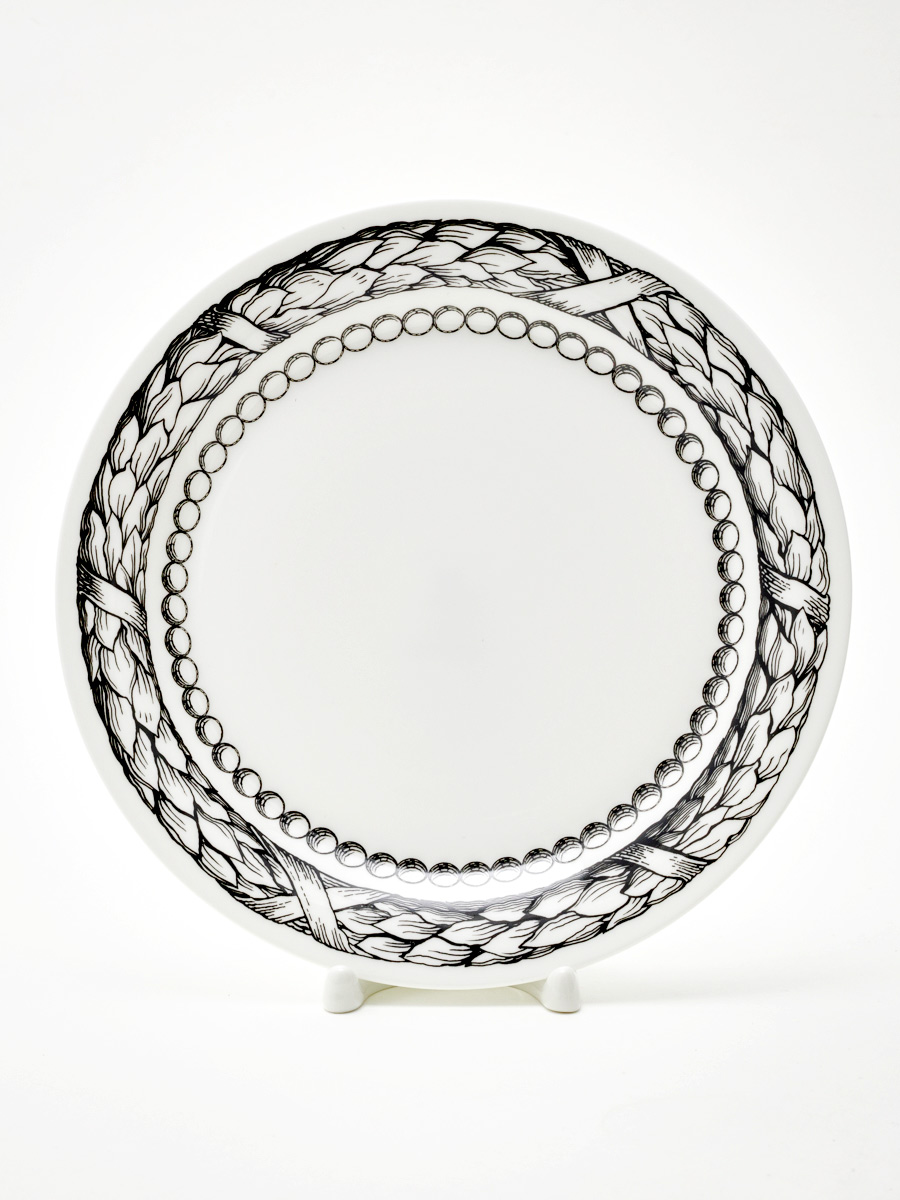 Тарелка плоская «Волшебный сад III» Костяной фарфор. 200 мм.