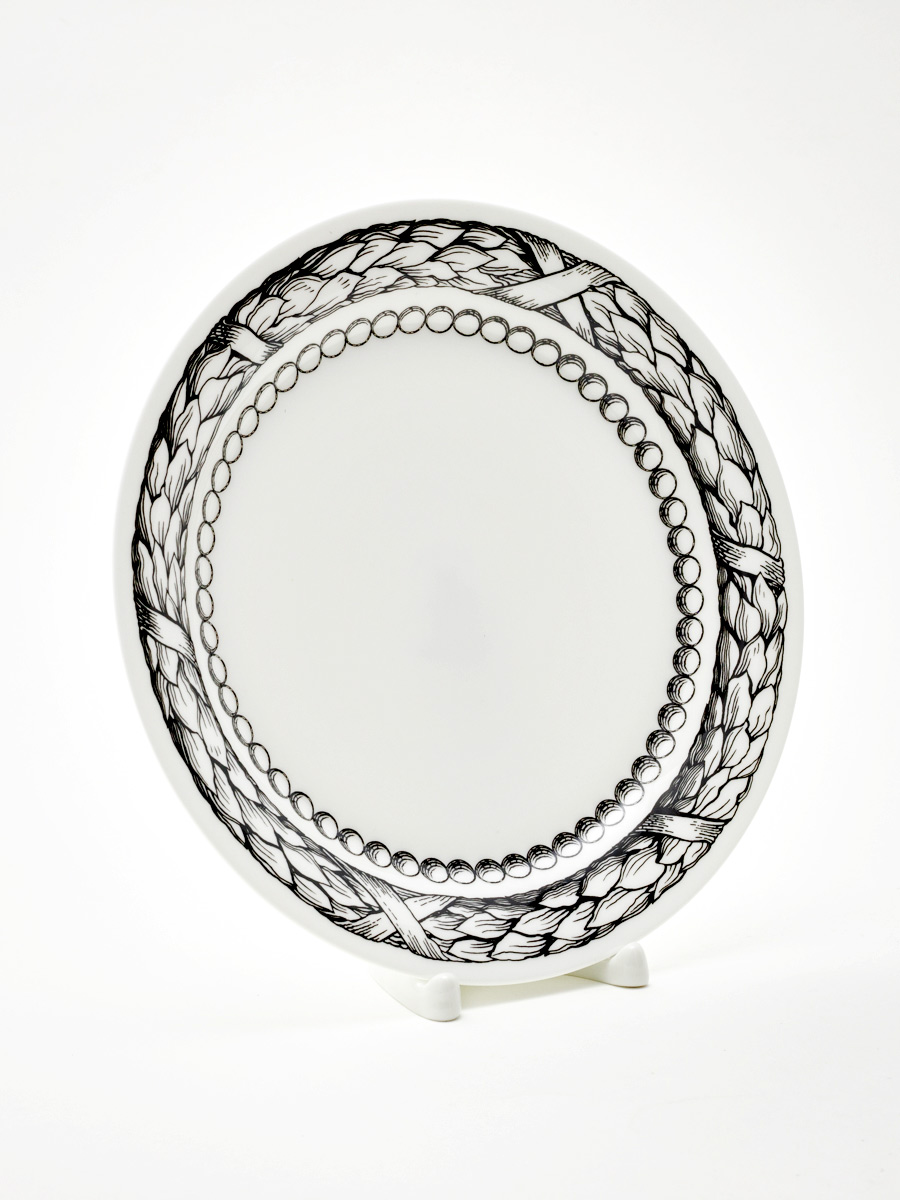 Тарелка плоская «Волшебный сад III» Костяной фарфор. 200 мм.