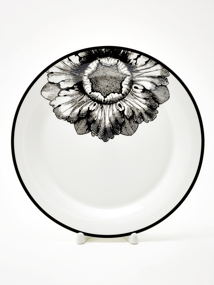 Тарелка плоская «Волшебный сад I» Костяной фарфор. 200 мм.