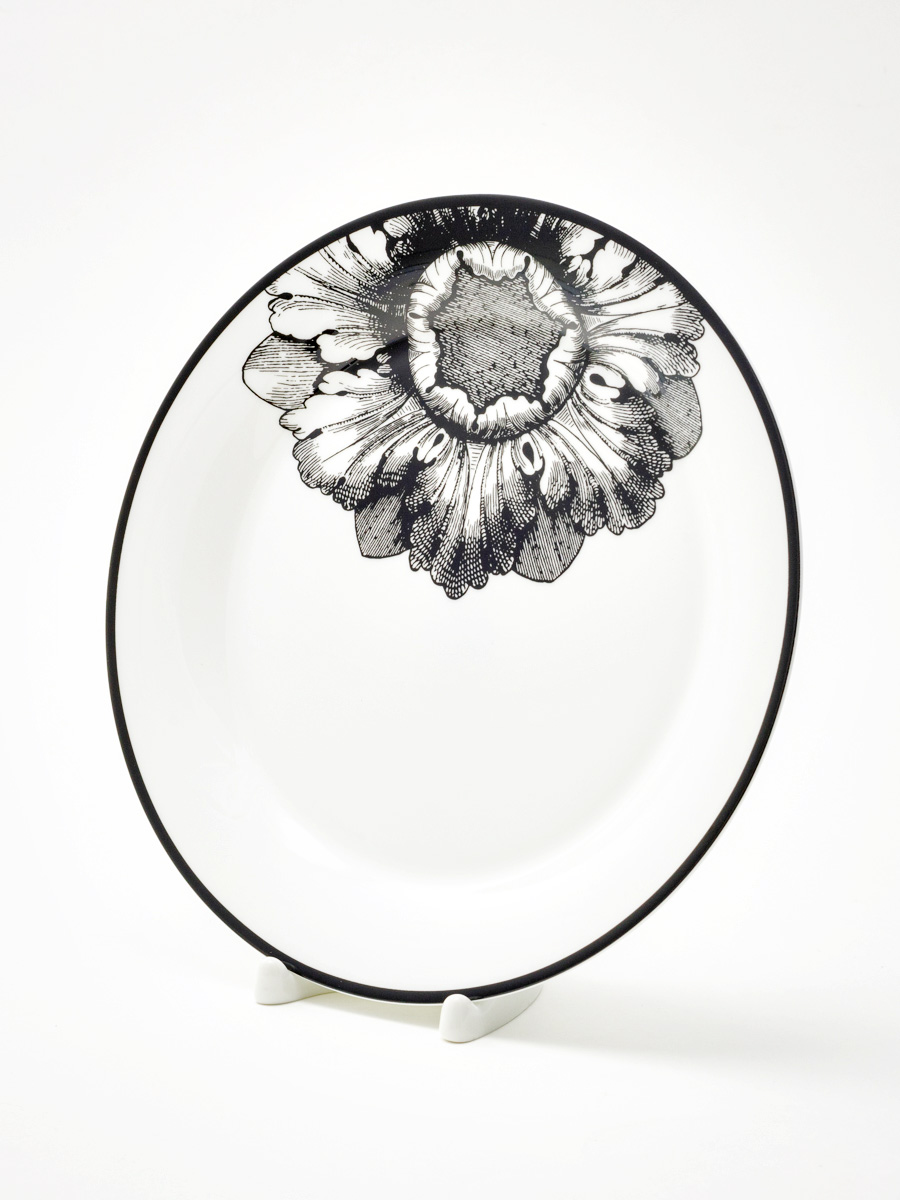 Тарелка плоская «Волшебный сад I» Костяной фарфор. 200 мм.