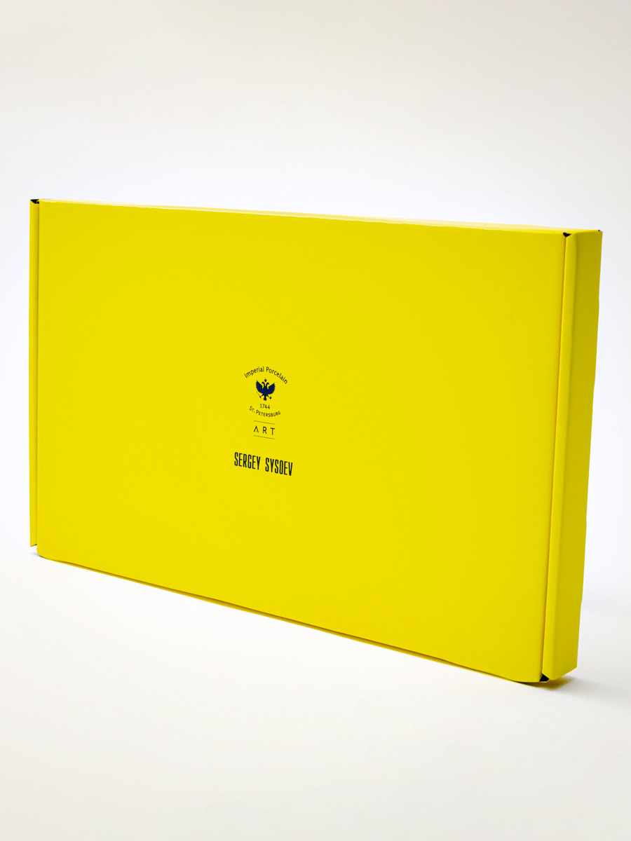 Блюдо овальное «Волшебный сад XIII» Форма: Юлиана. Костяной фарфор. 350 мм.