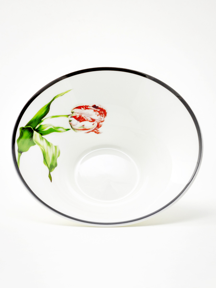 Салатник «Волшебный сад XI» Форма: Юлиана. Костяной фарфор. 156 мм.