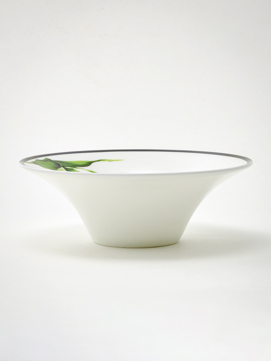 Салатник «Волшебный сад XI» Форма: Юлиана. Костяной фарфор. 156 мм.