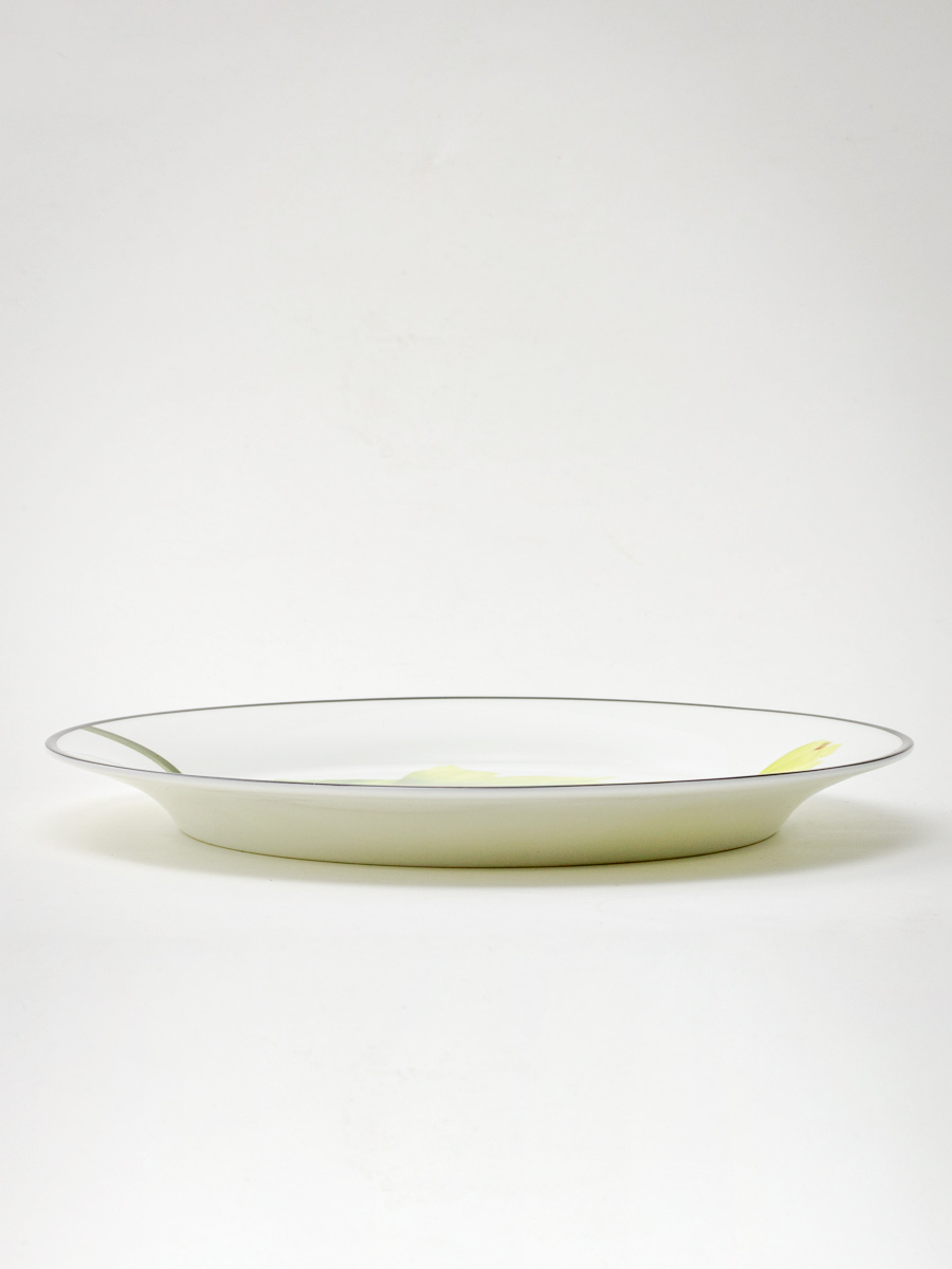 Тарелка плоская «Волшебный сад II» Костяной фарфор. 260 мм.