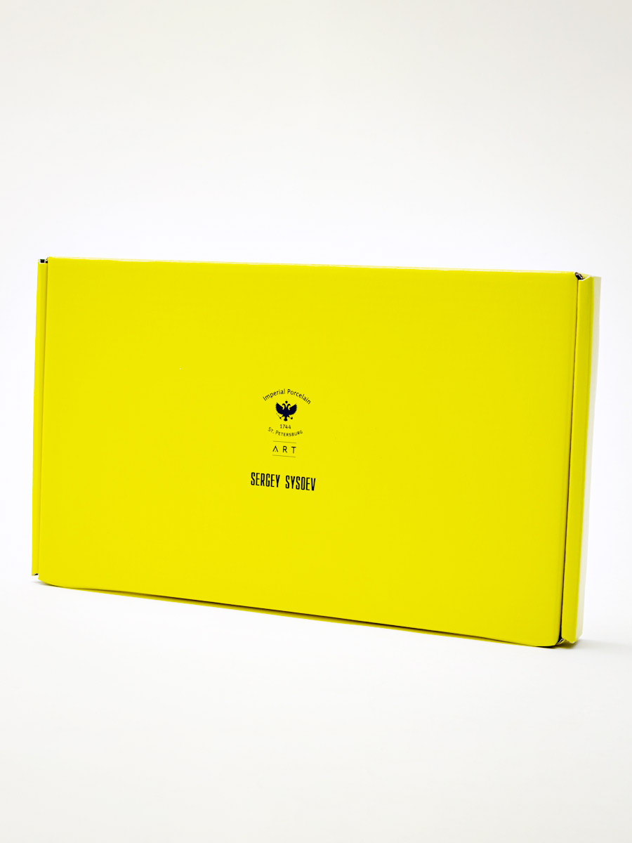 Блюдо овальное «Волшебный сад XIV» Форма: Юлиана. Костяной фарфор. 295 мм.