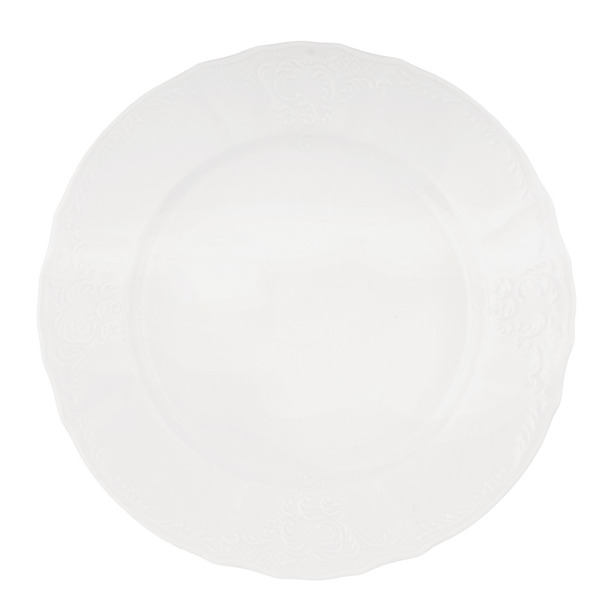 Набор тарелок «Бернадотт Недекорированный» Фарфор. 250 мм.