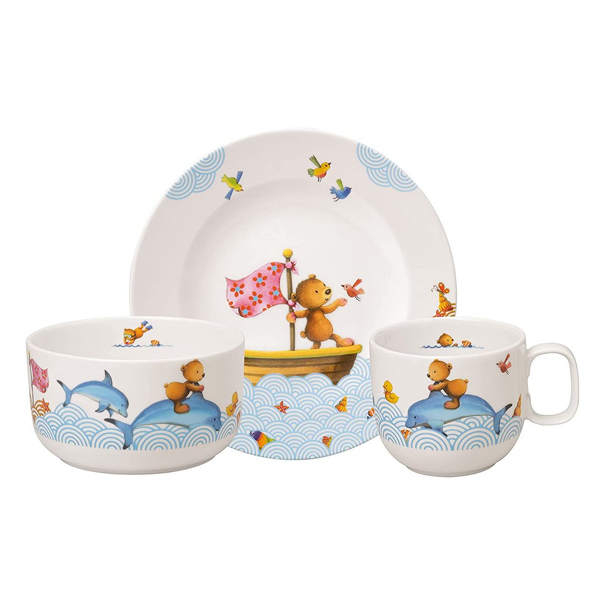 Набор детский «Happy as a Bear» Фарфор. 230 x 235 мм.
