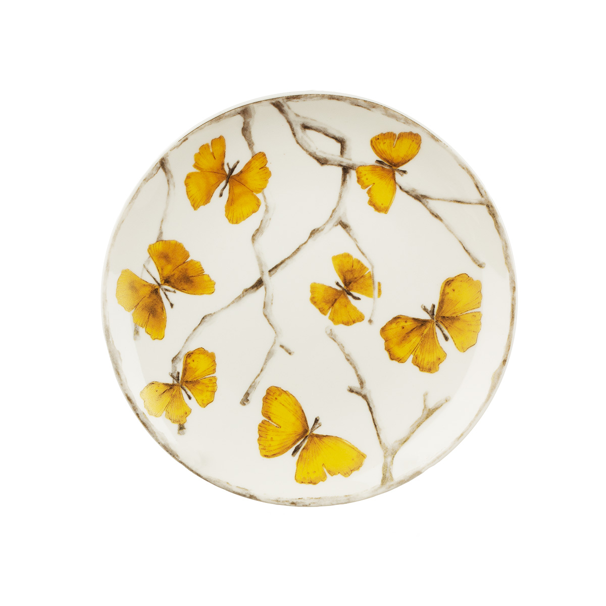 Набор тарелок «Butterfly Ginkgo» Фарфор. 150 x 13 мм.