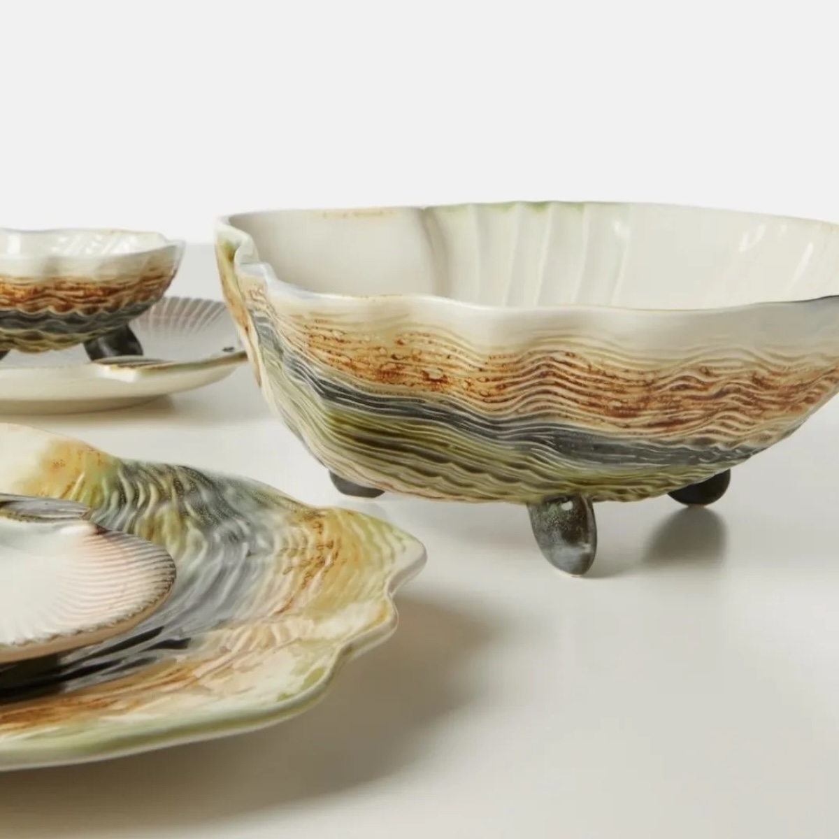 Тарелка «Oysters & Scallops» Керамика. 220 x 25 мм.