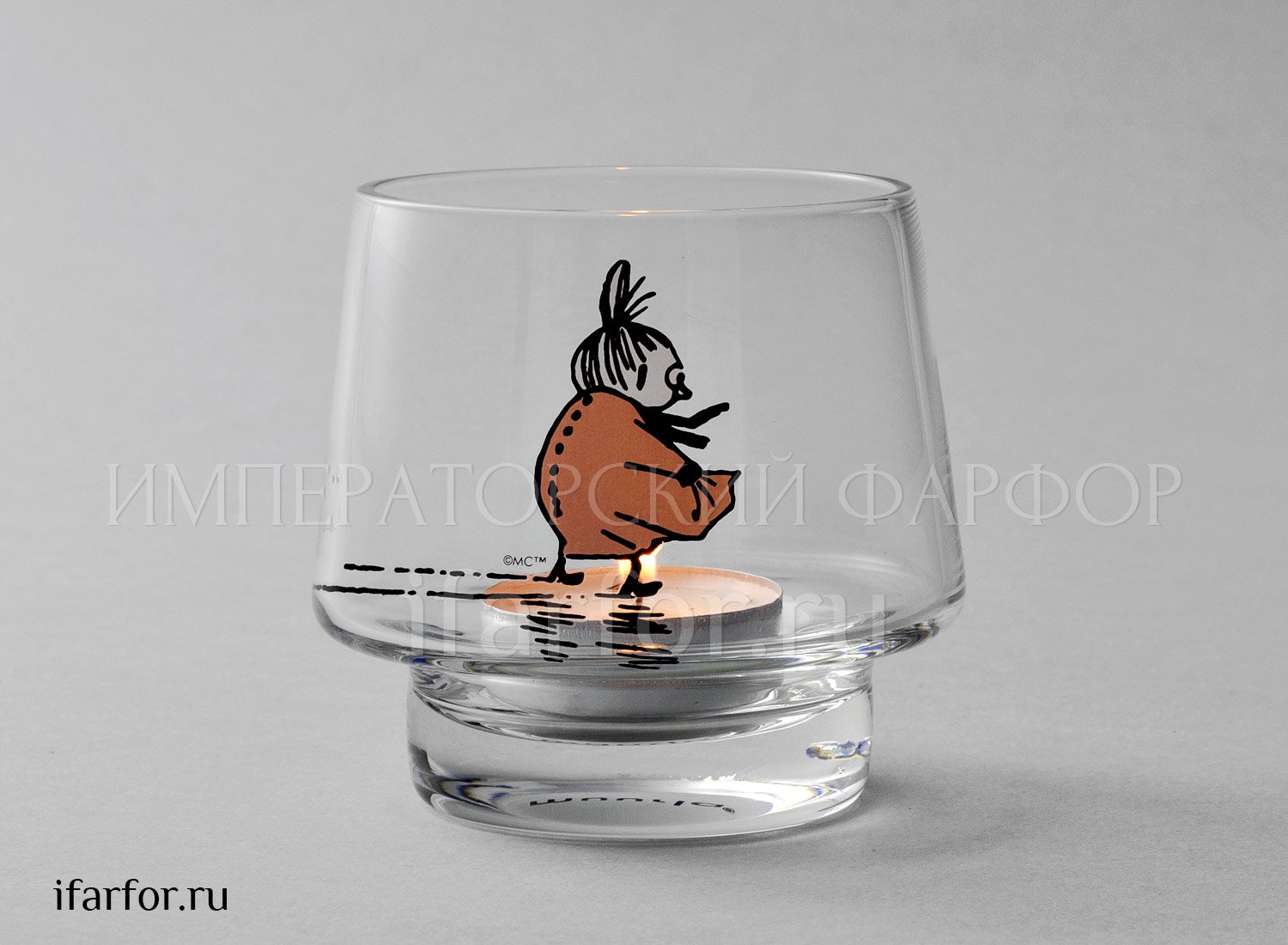 Подсвечник «Arabia MOOMIN» Форма: Arabia MOOMIN. Стекло. 80 мм.