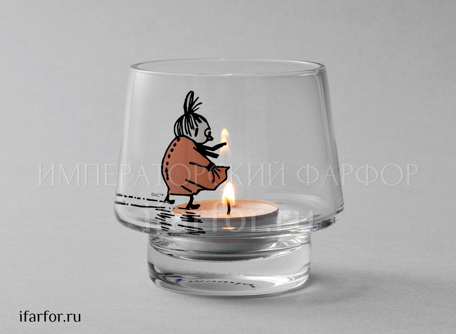 Подсвечник «Arabia MOOMIN» Форма: Arabia MOOMIN. Стекло. 80 мм.