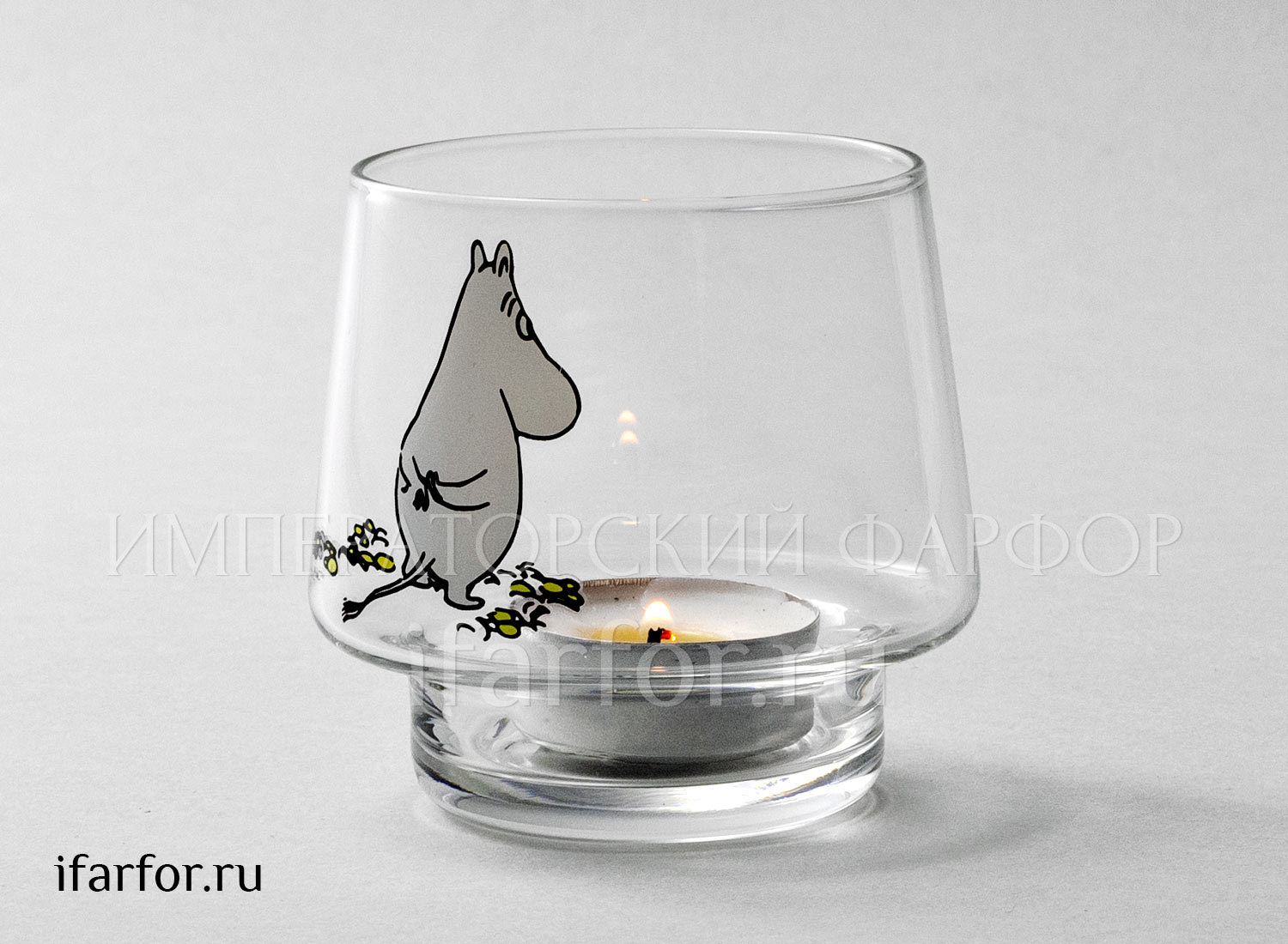 Подсвечник «Arabia MOOMIN» Форма: Arabia MOOMIN. Стекло. 80 мм.