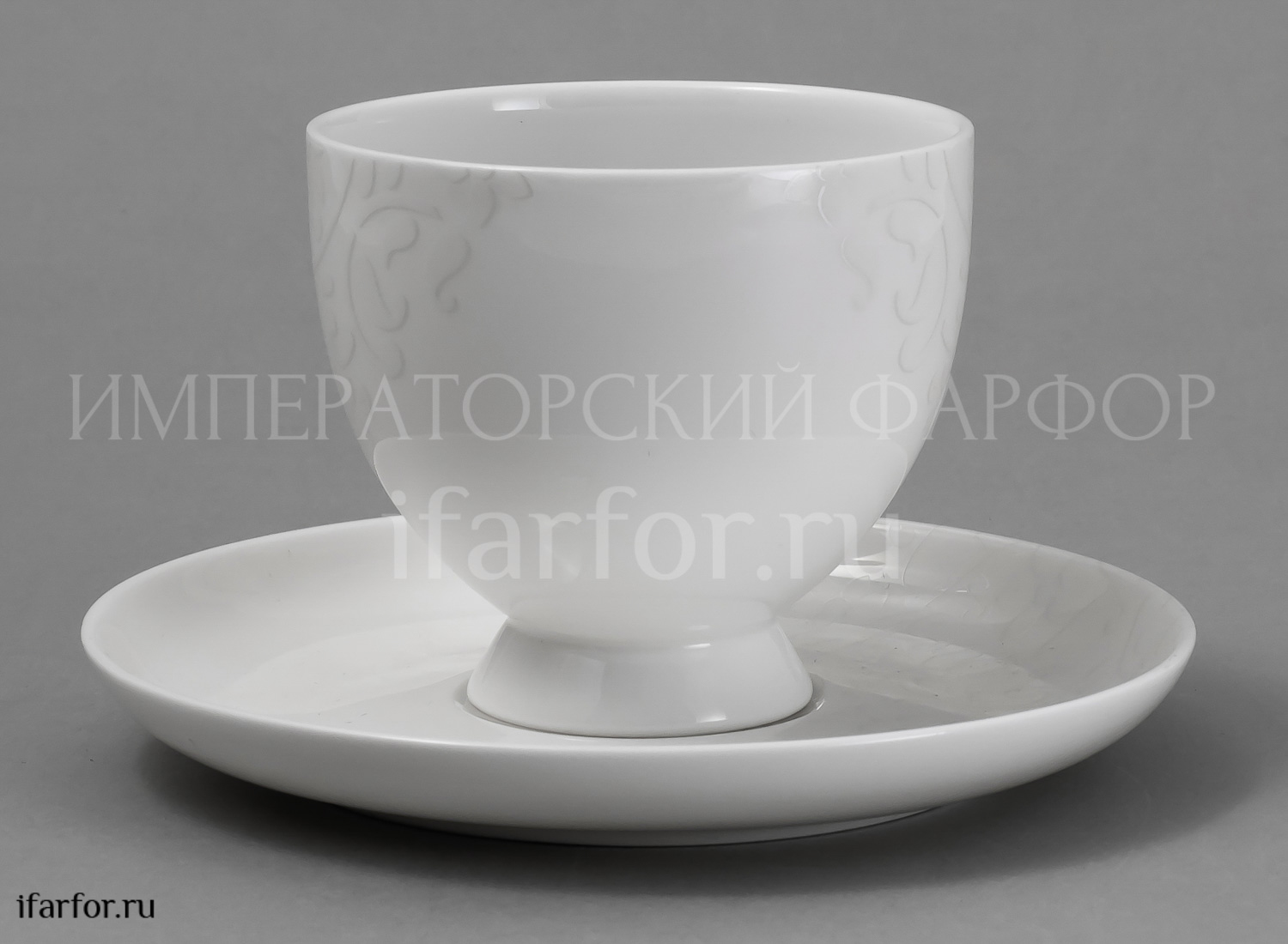 Чашка с блюдцем чайная Облака 1/2 Royal Aurel