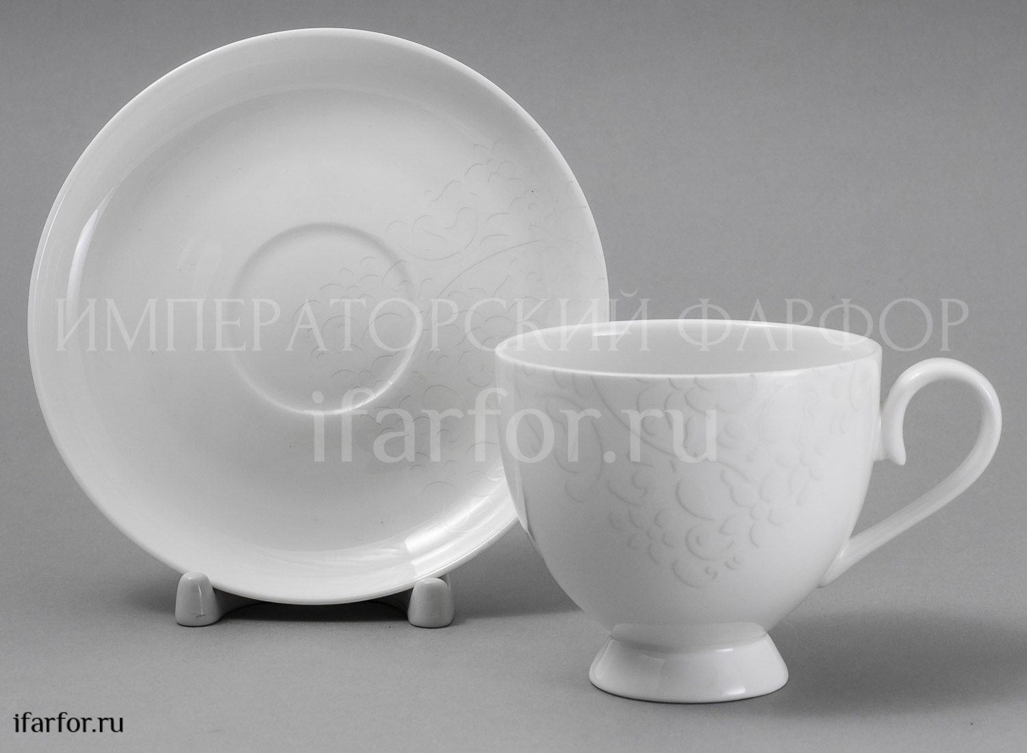 Чашка с блюдцем чайная Облака 1/2 Royal Aurel