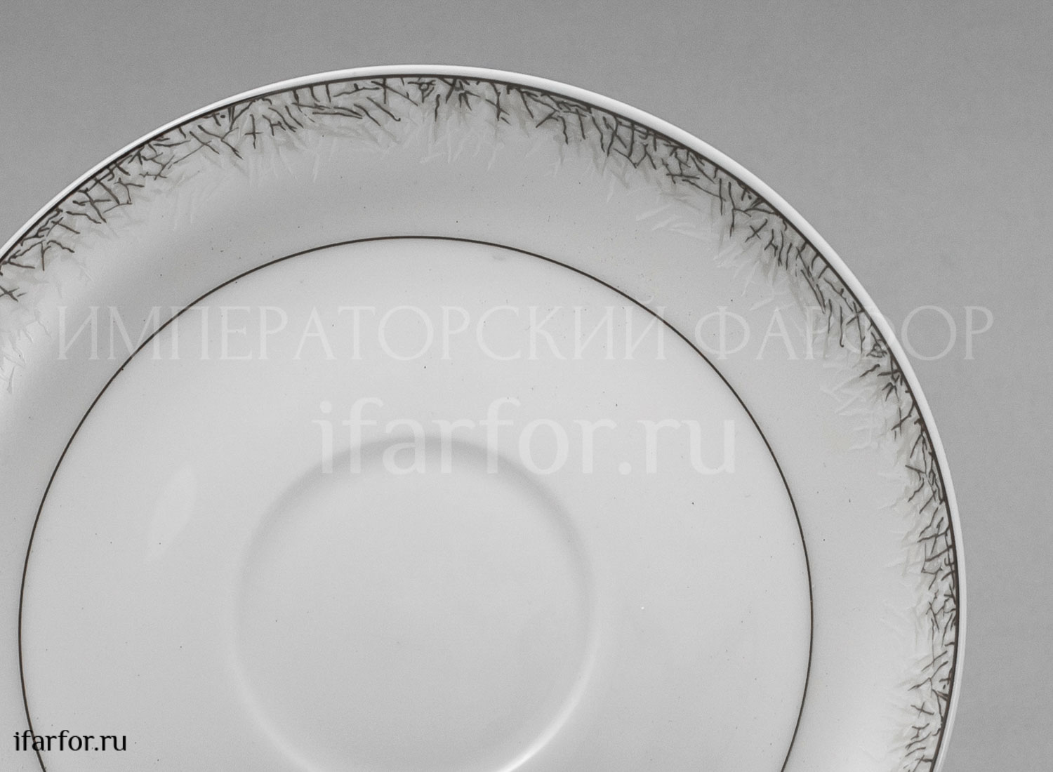 Чашка с блюдцем чайная  Иней 1/2  Royal Aurel