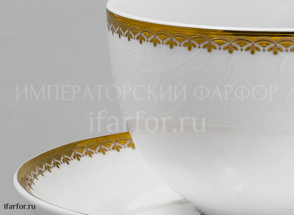 Чашка с блюдцем чайная Флора 1/2 Royal Aurel