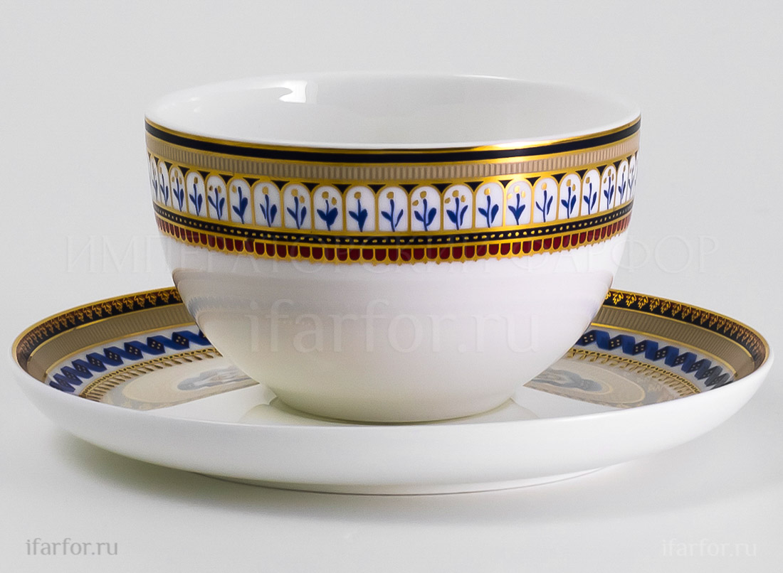 Чашка с блюдцем чайная Неаполь 1/2 Royal Aurel