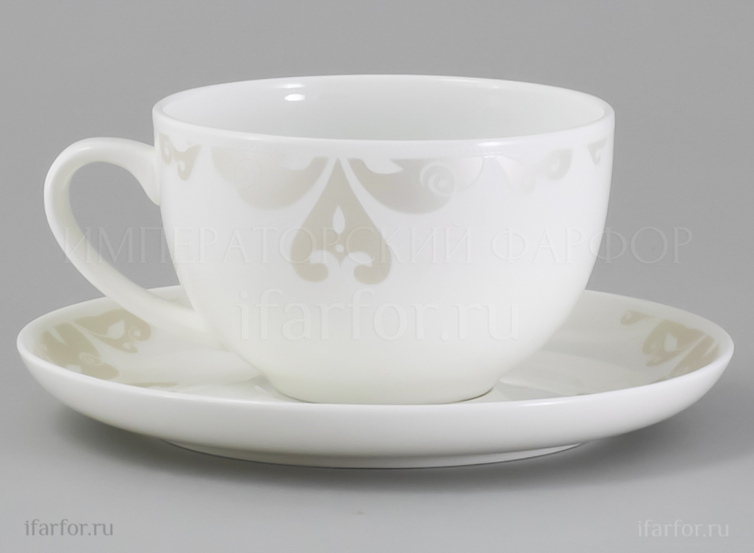 Чашка с блюдцем чайная Грация 1/2 Royal Aurel