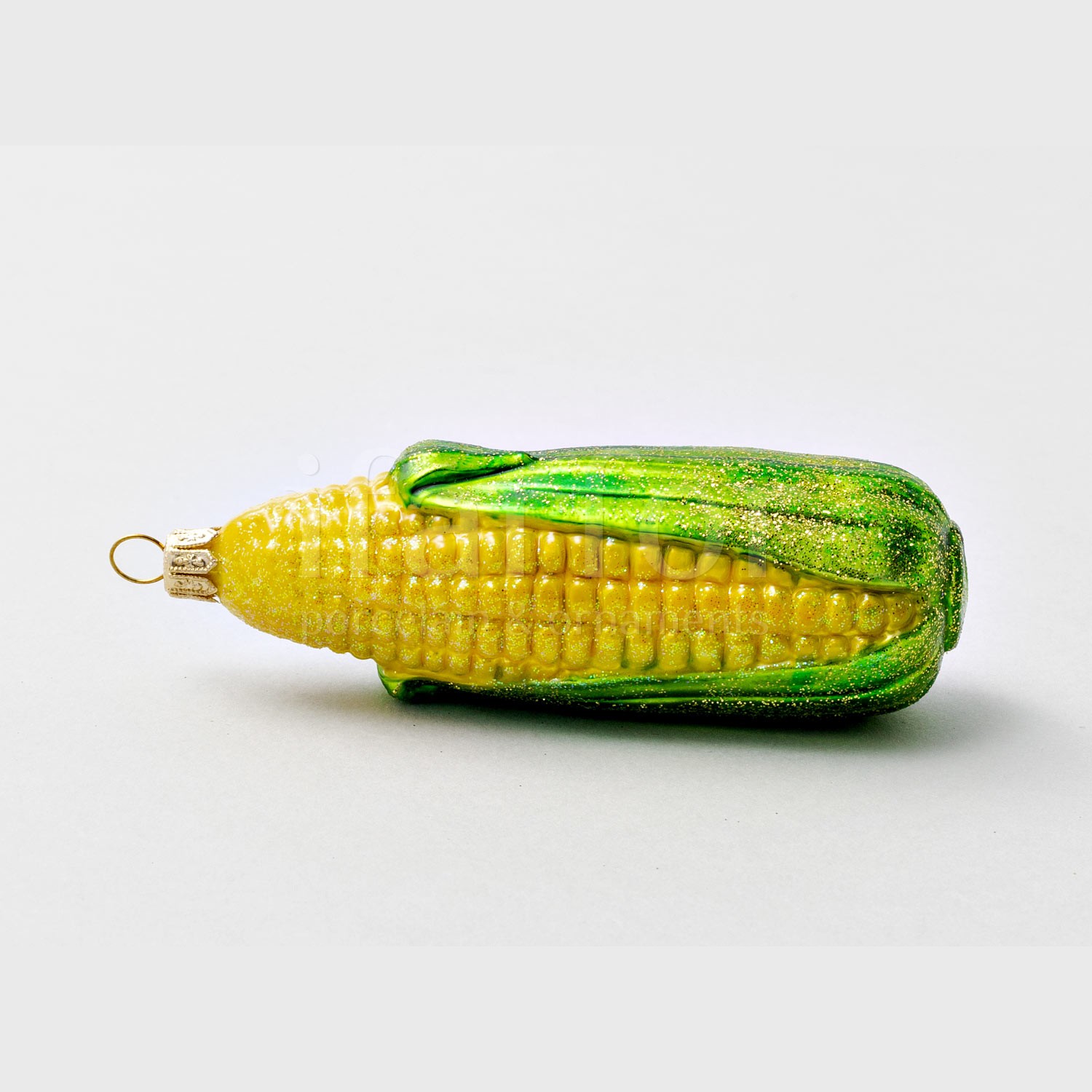 Елочная игрушка «Кукуруза» Стекло. 40 x 125 мм.