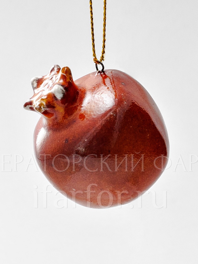 Елочная игрушка «Гранат мини» Форма: Гранат мини. Майолика. 45 x 45 мм.