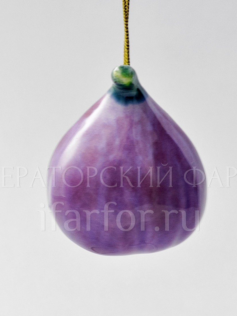 Елочная игрушка «Инжир мини» Форма: Инжир мини. Майолика. 38 x 45 мм.