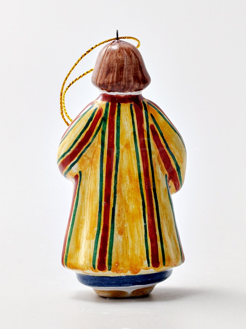 Елочная игрушка «Иосиф 1» Форма: Иосиф 1. Майолика. 46 x 38 x 92 мм.