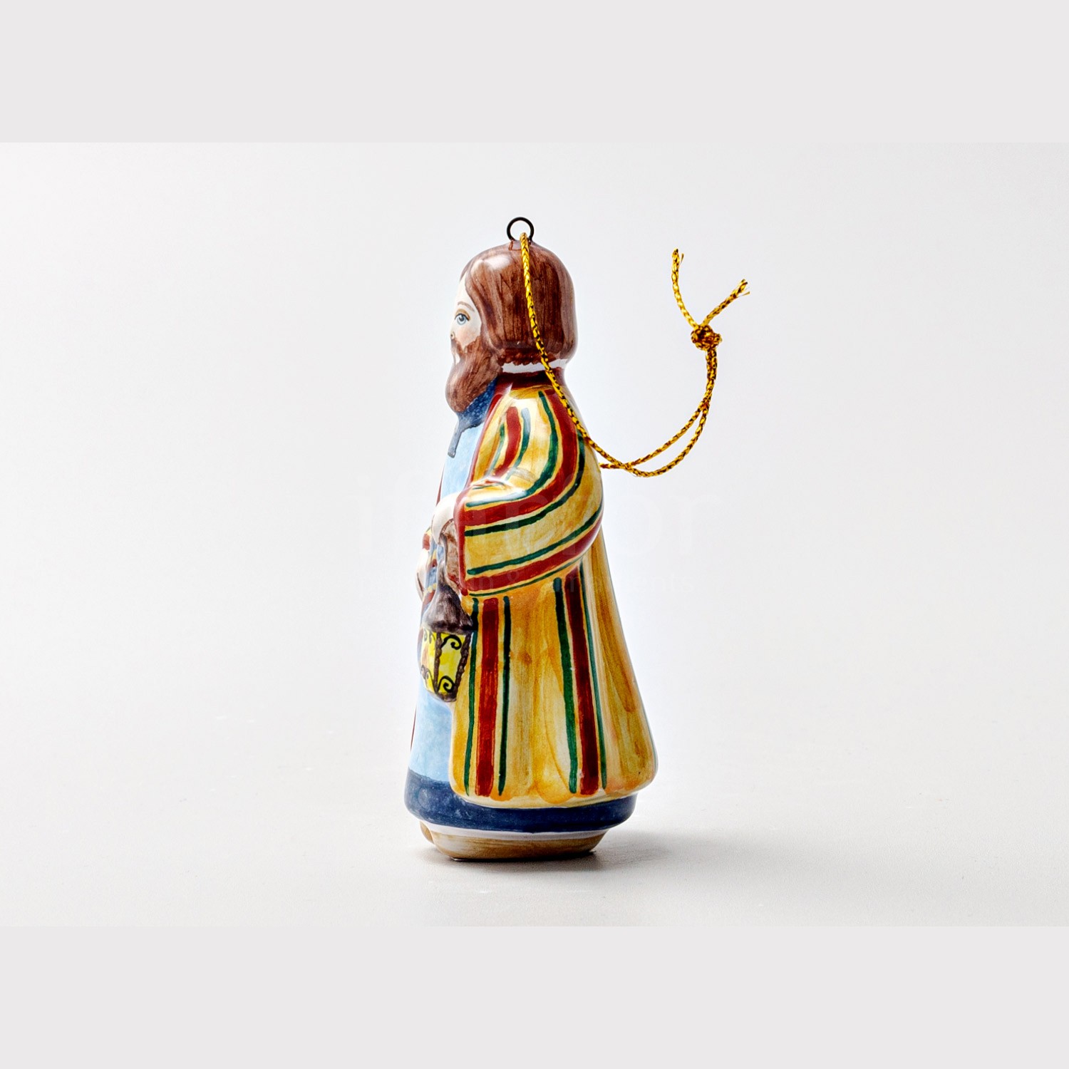 Елочная игрушка «Иосиф 1» Форма: Иосиф 1. Майолика. 46 x 38 x 92 мм.
