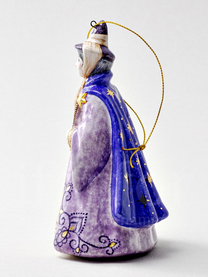 Елочная игрушка «Фея» Форма: Фея. Майолика. 85 x 130 мм.