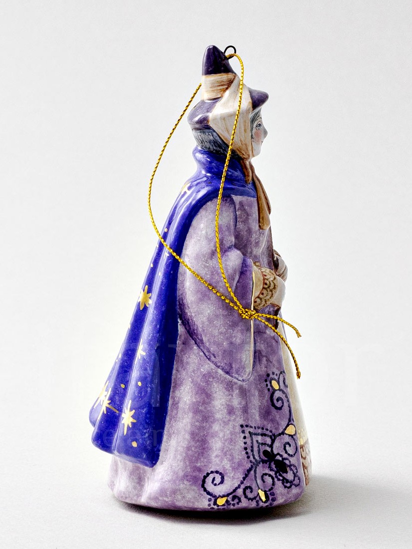 Елочная игрушка «Фея» Форма: Фея. Майолика. 85 x 130 мм.