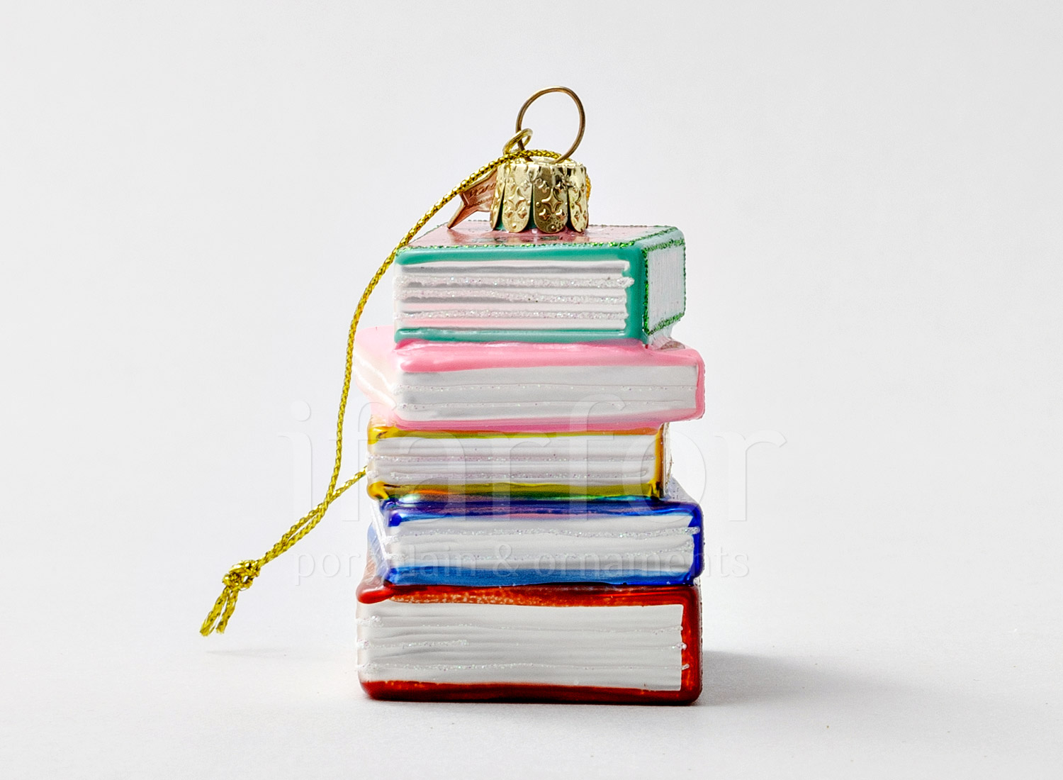 Елочная игрушка «Стопка книг»