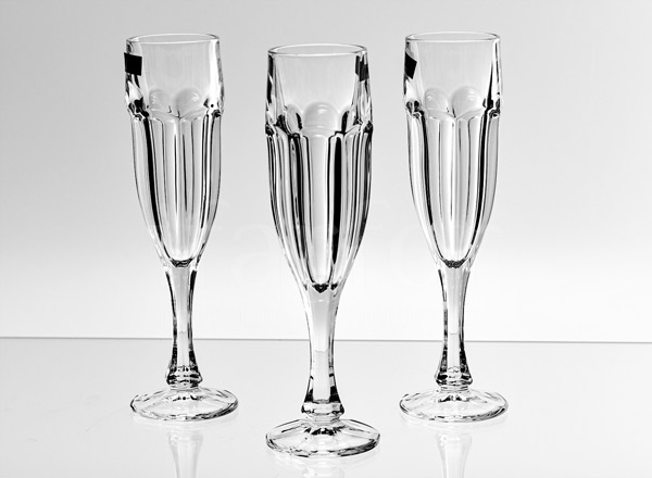 Goblets set for champagne Transparent 6/6 Safari