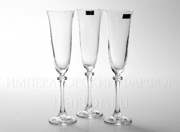 Goblets set for champagne Transparent 6/6 ALEXANDRA