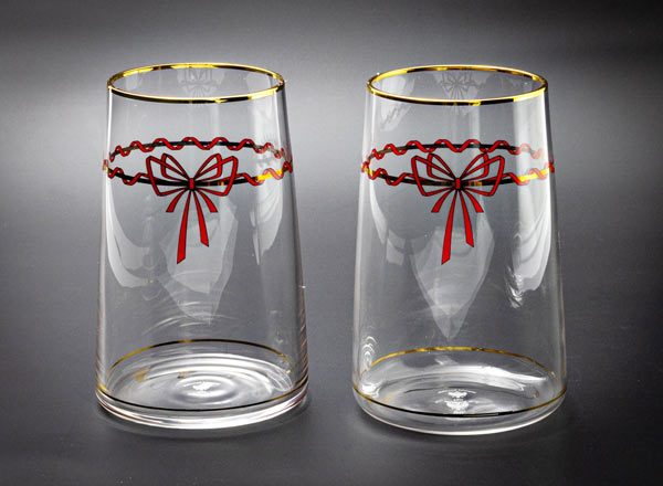 Set of glasses in a gift box Kalenda 2/2 European