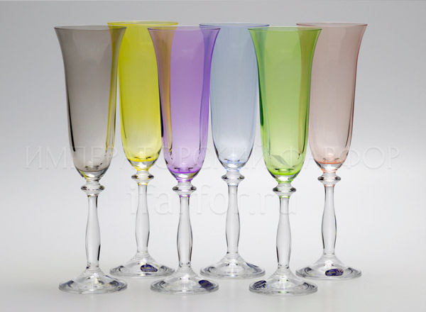 Набор фужеров для шампанского Арлекино 6/6 Анжела