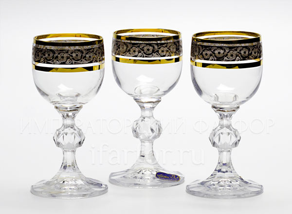 Набор рюмок для водки Цветочный орнамент 6/6 КлаудиаSTERNA