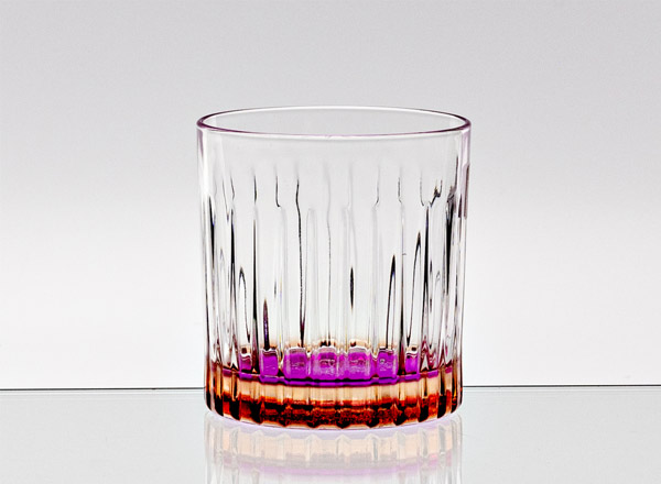 Glass for whiskey Rose pink Cristalleria