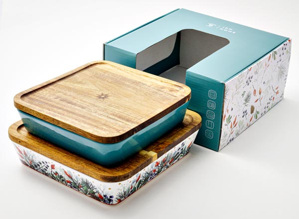 Set square molds for baking Green calendula 2/4 Standard