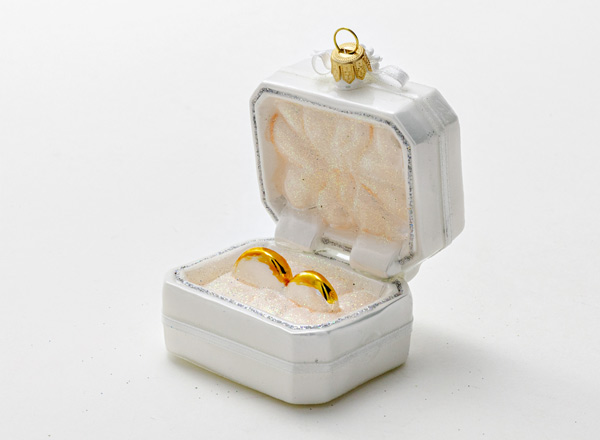 Christmas tree toy Wedding rings